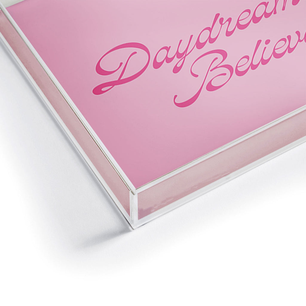 DENY Designs Daydream Believer Pink Acrylic Tray