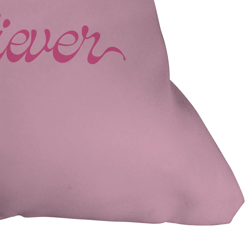 DENY Designs Daydream Believer Pink Outdoor Throw Pillow