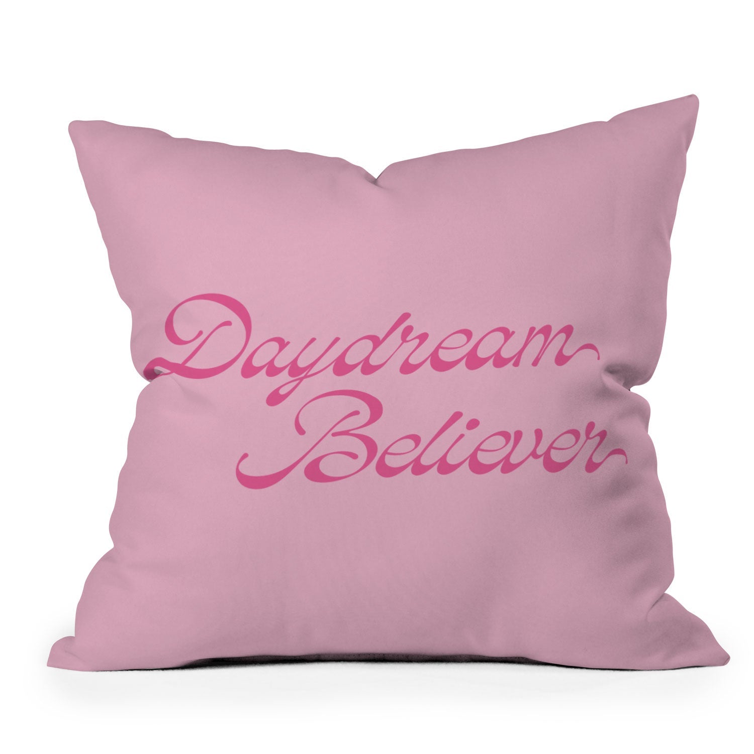 DENY Designs Daydream Believer Pink Outdoor Throw Pillow