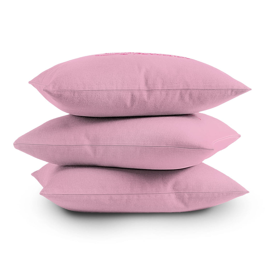 DENY Designs Daydream Believer Pink Outdoor Throw Pillow
