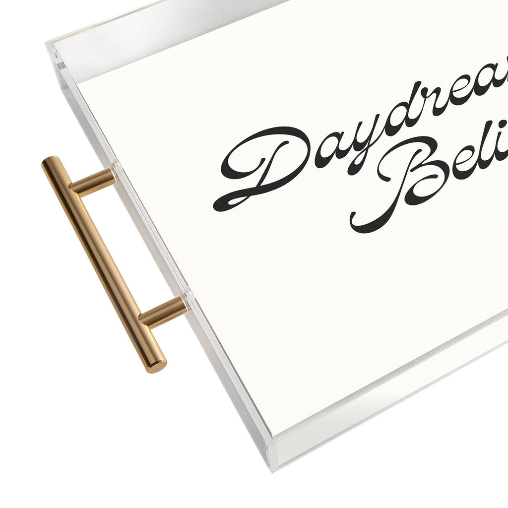 DENY Designs Daydream Believer W and B Acrylic Tray