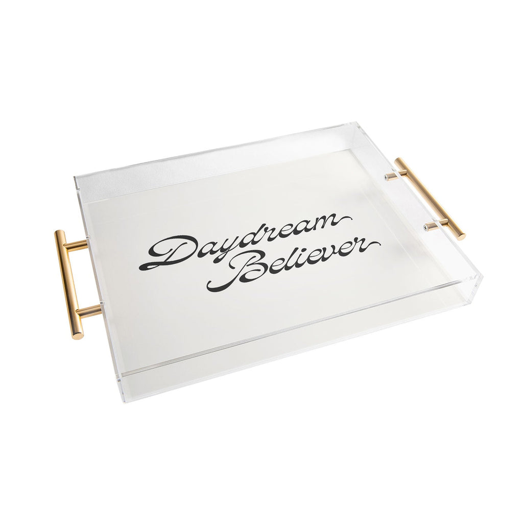 DENY Designs Daydream Believer W and B Acrylic Tray