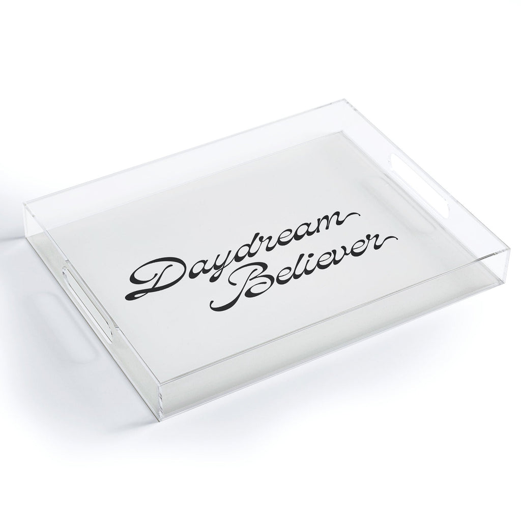 DENY Designs Daydream Believer W and B Acrylic Tray