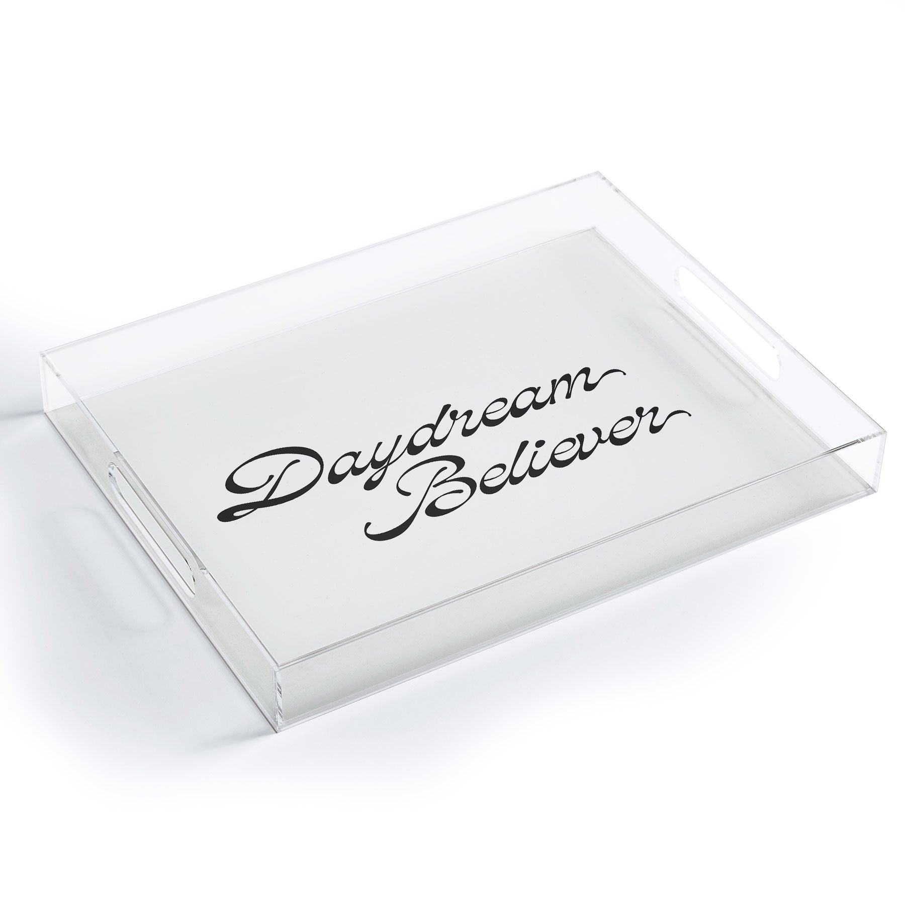 DENY Designs Daydream Believer W and B Acrylic Tray