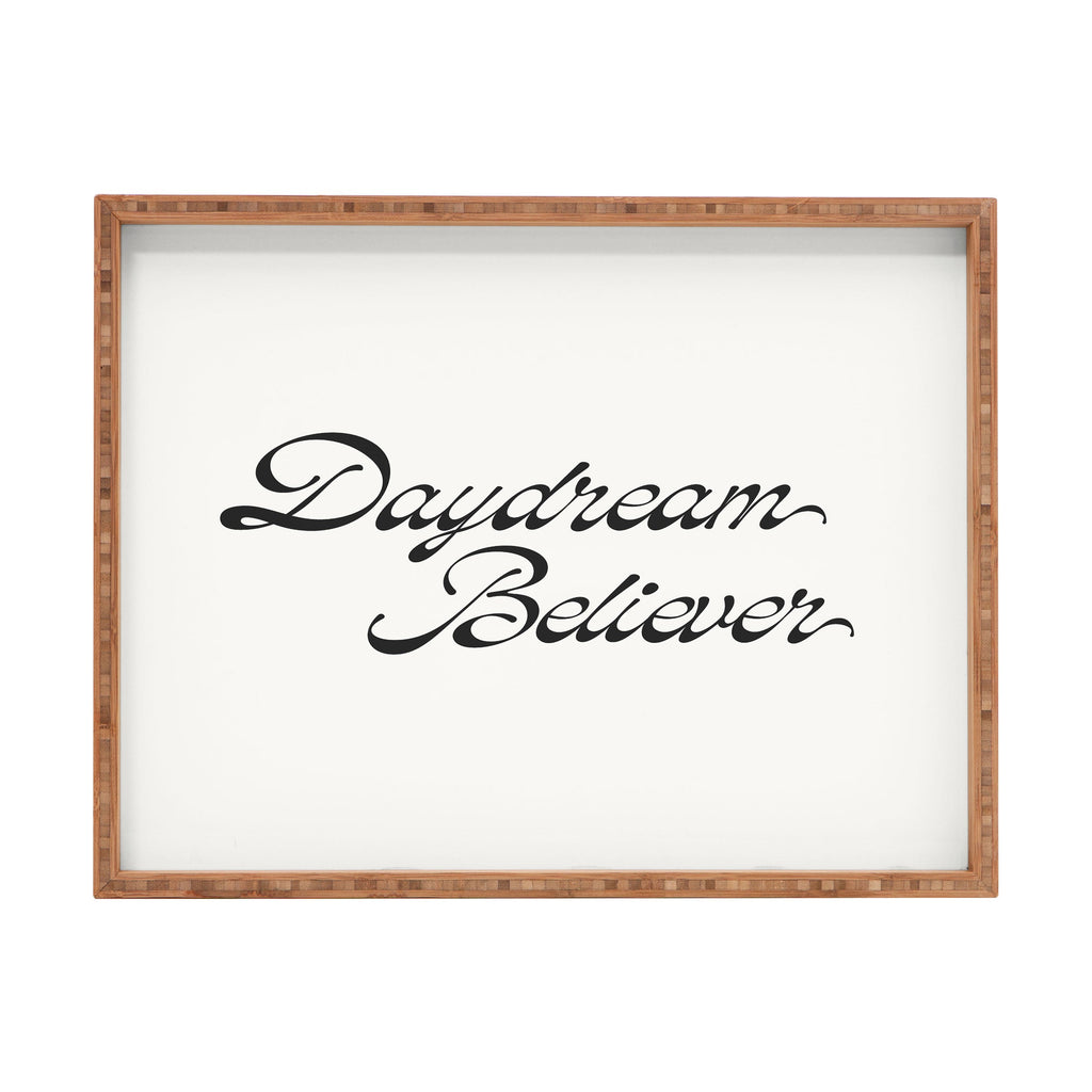 DENY Designs Daydream Believer W and B Rectangular Tray