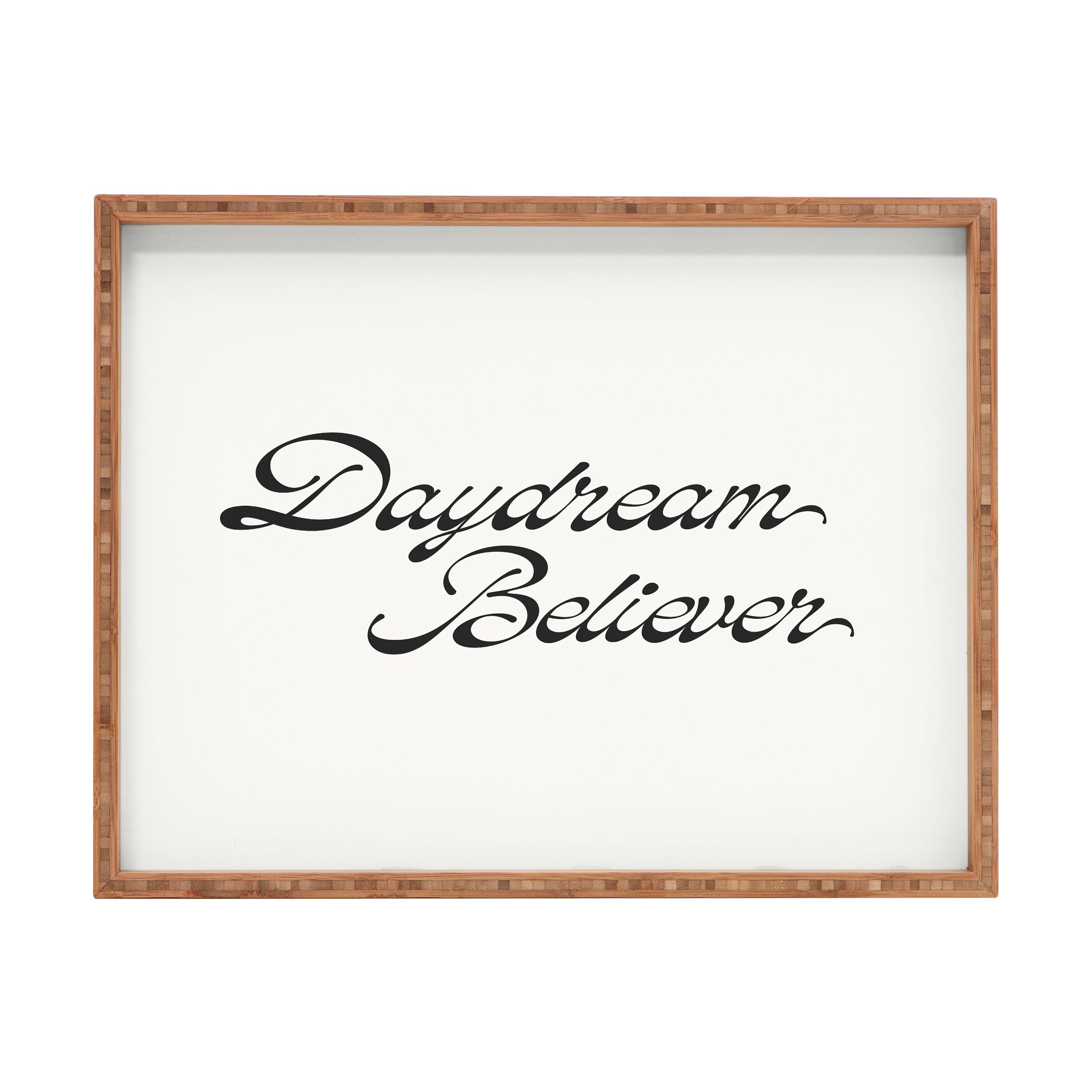 DENY Designs Daydream Believer W and B Rectangular Tray