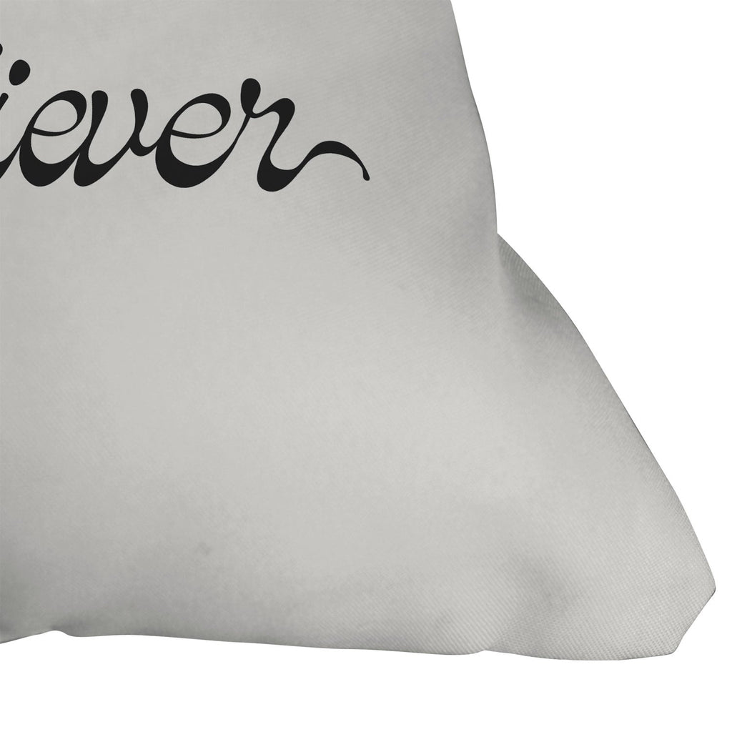 DENY Designs Daydream Believer W and B Outdoor Throw Pillow