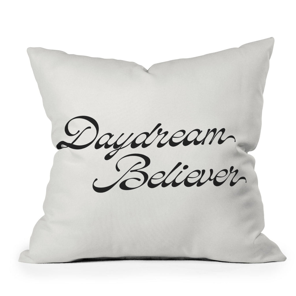 DENY Designs Daydream Believer W and B Outdoor Throw Pillow