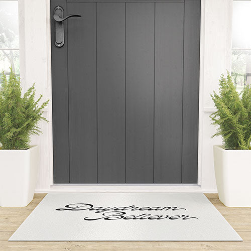 DENY Designs Daydream Believer W and B Welcome Mat