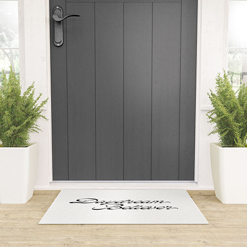 DENY Designs Daydream Believer W and B Welcome Mat