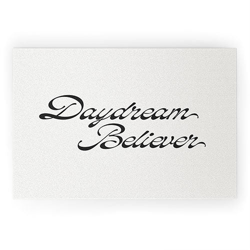 DENY Designs Daydream Believer W and B Welcome Mat