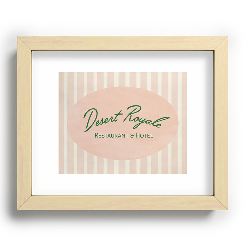 DENY Designs desert royale Recessed Framing Rectangle