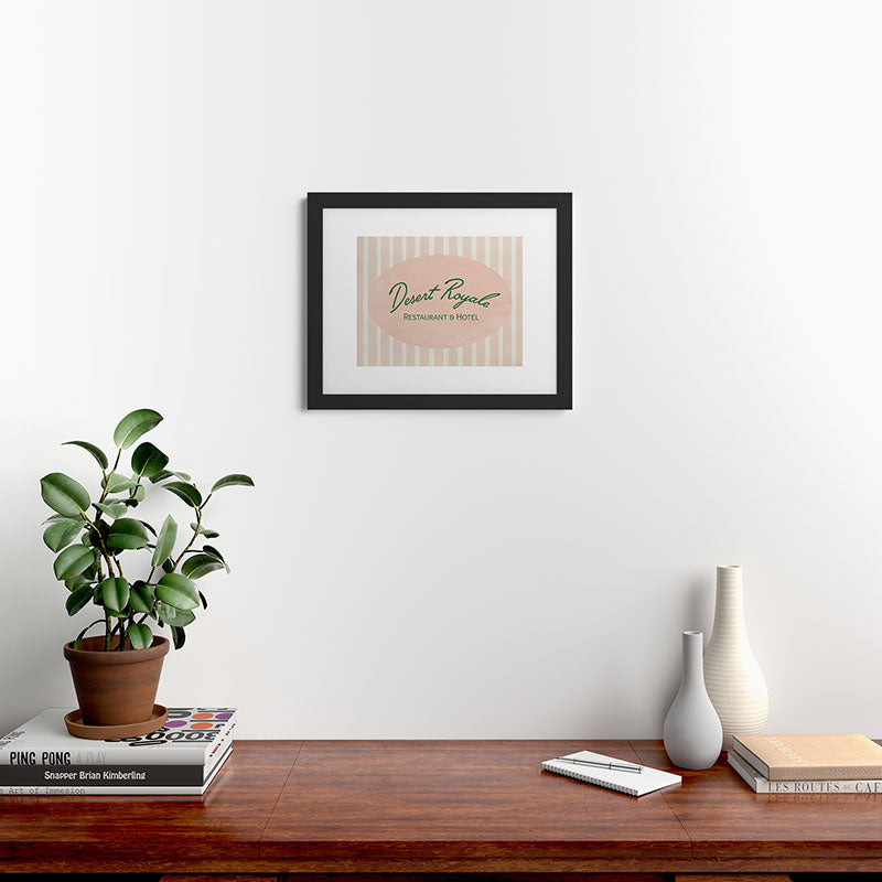 DENY Designs desert royale Framed Art Print