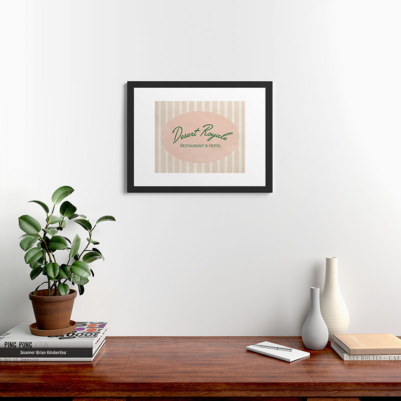DENY Designs desert royale Framed Art Print