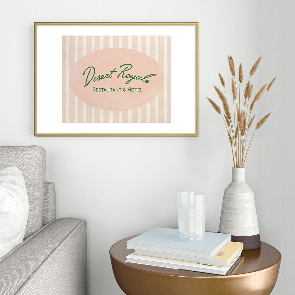 DENY Designs desert royale Metal Framed Art Print
