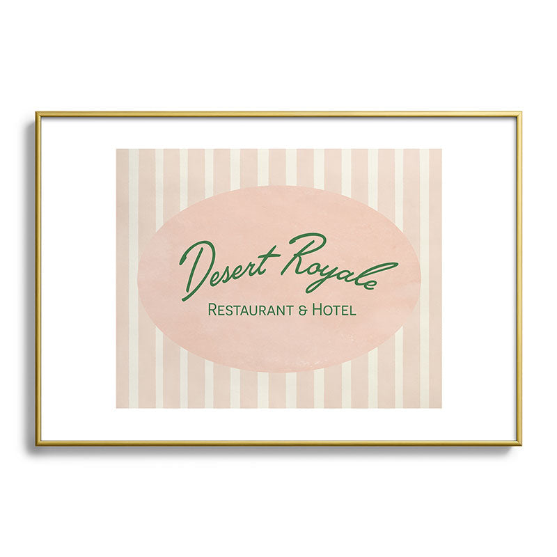 DENY Designs desert royale Metal Framed Art Print