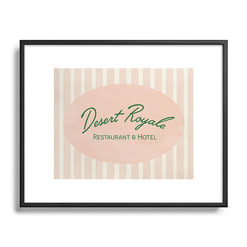 DENY Designs desert royale Metal Framed Art Print