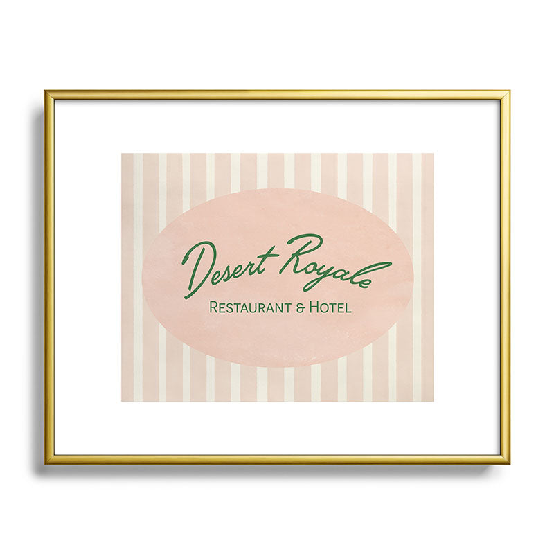 DENY Designs desert royale Metal Framed Art Print