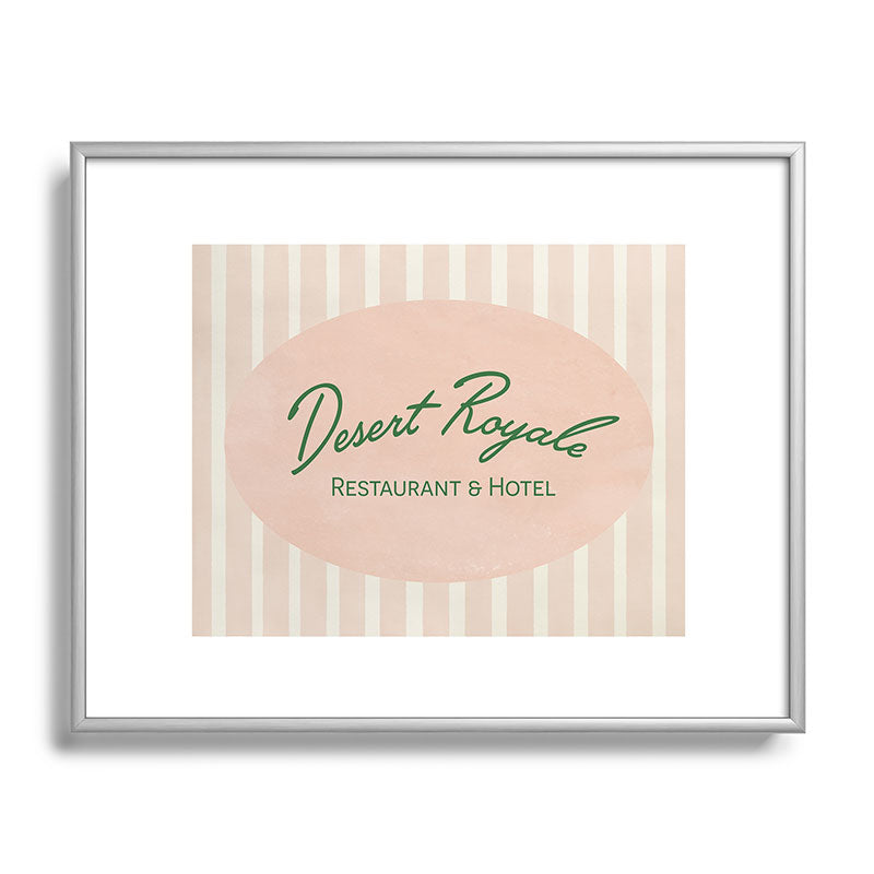 DENY Designs desert royale Metal Framed Art Print