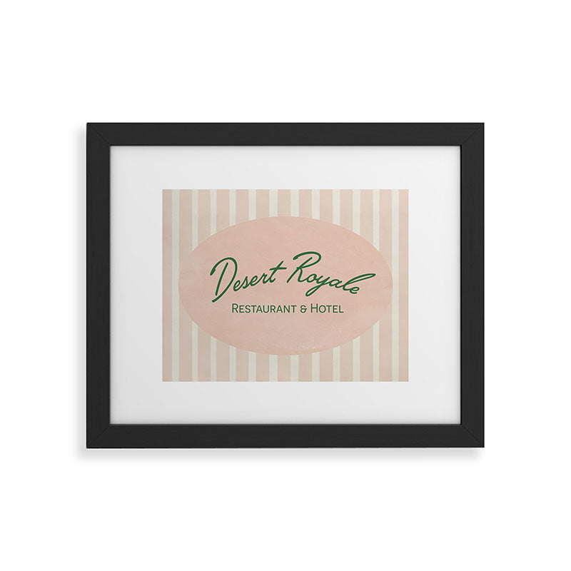 DENY Designs desert royale Framed Art Print