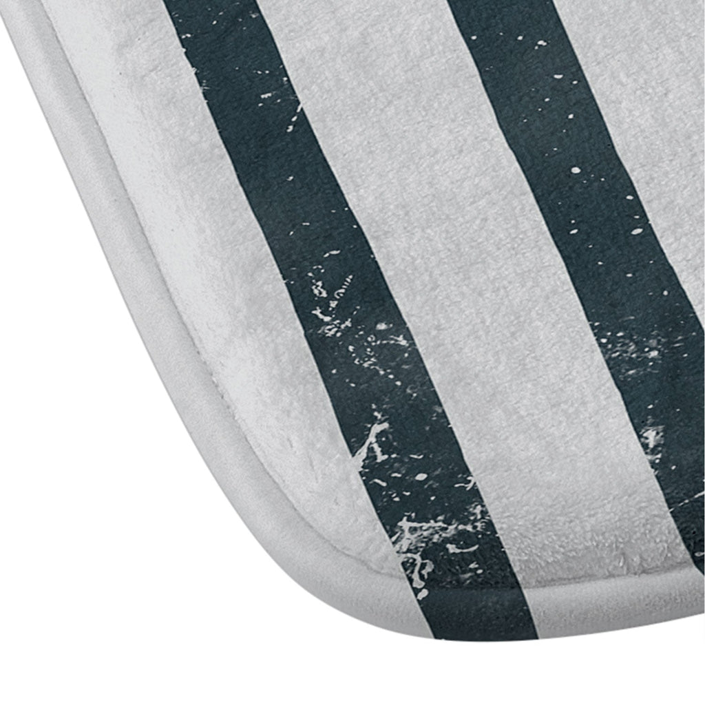DENY Designs Distressed Chunky Stripe Memory Foam Bath Mat