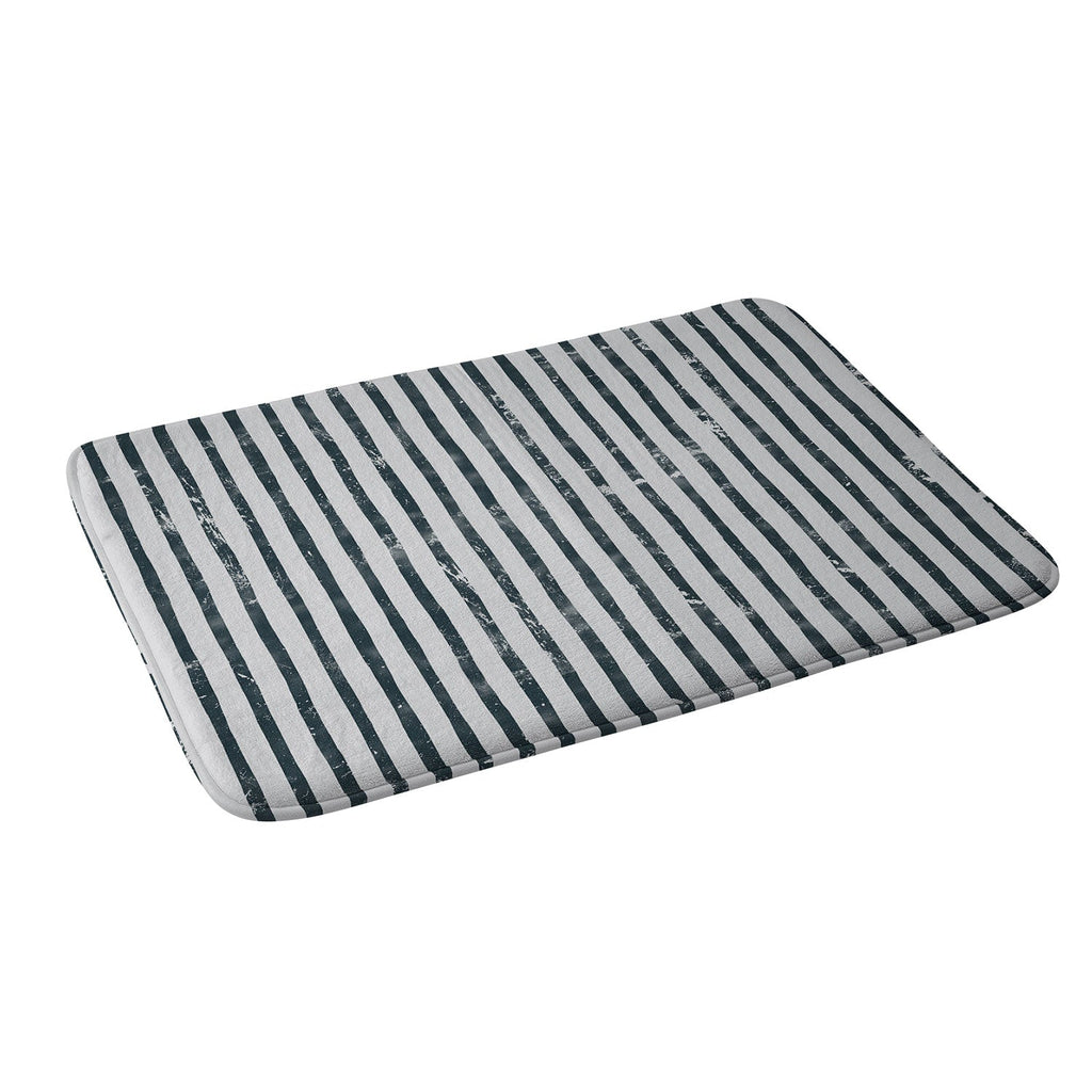 DENY Designs Distressed Chunky Stripe Memory Foam Bath Mat