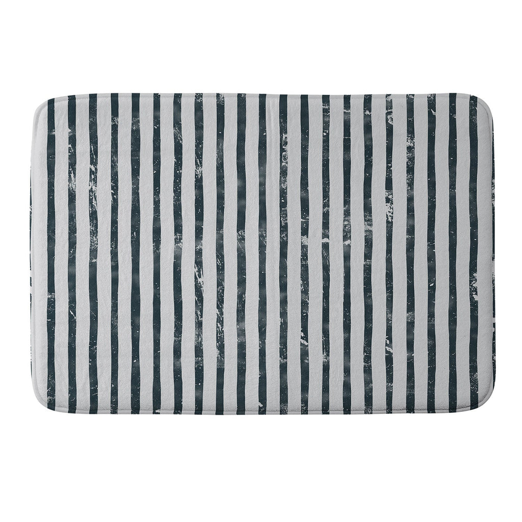 DENY Designs Distressed Chunky Stripe Memory Foam Bath Mat