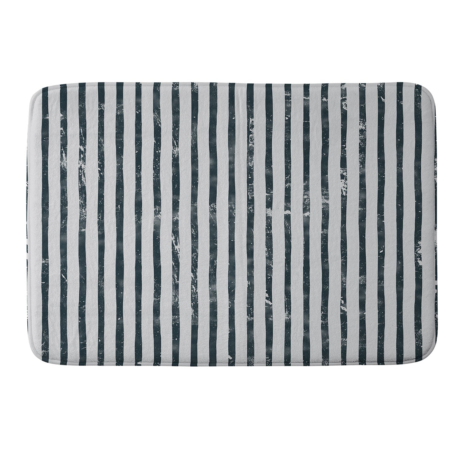 DENY Designs Distressed Chunky Stripe Memory Foam Bath Mat