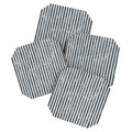 DENY Designs Distressed Chunky Stripe Coaster Set