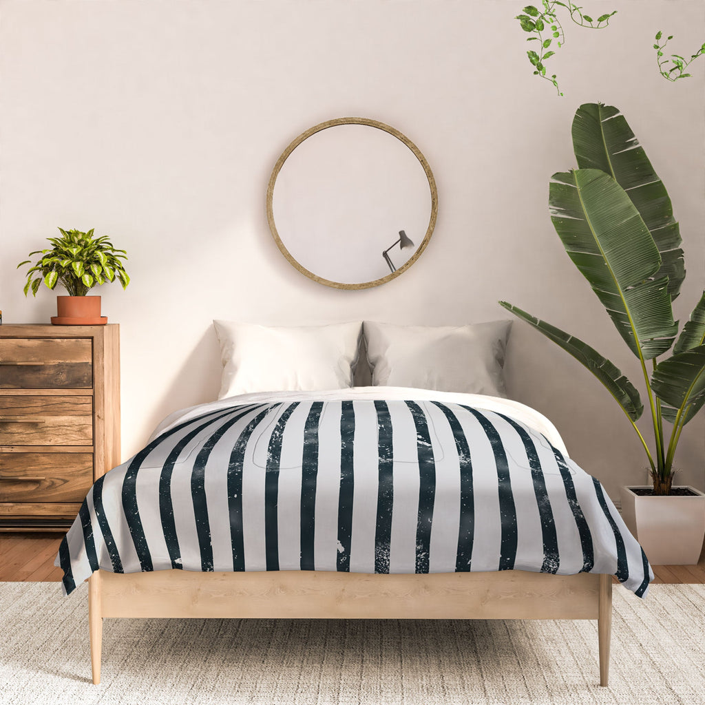 DENY Designs Distressed Chunky Stripe Comforter