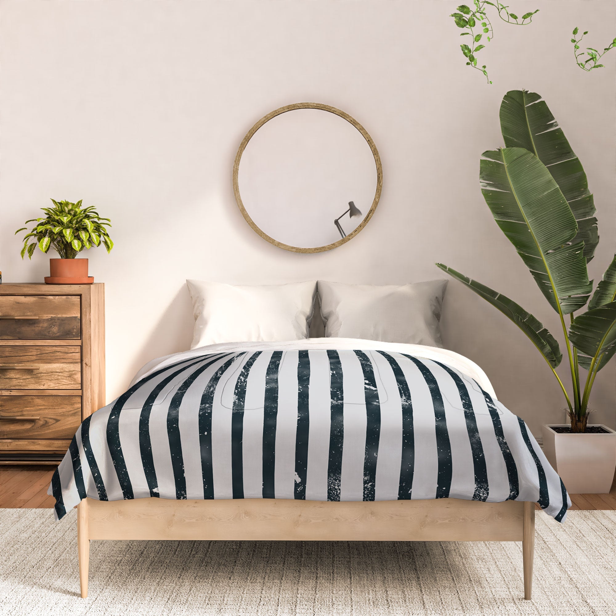 DENY Designs Distressed Chunky Stripe Comforter