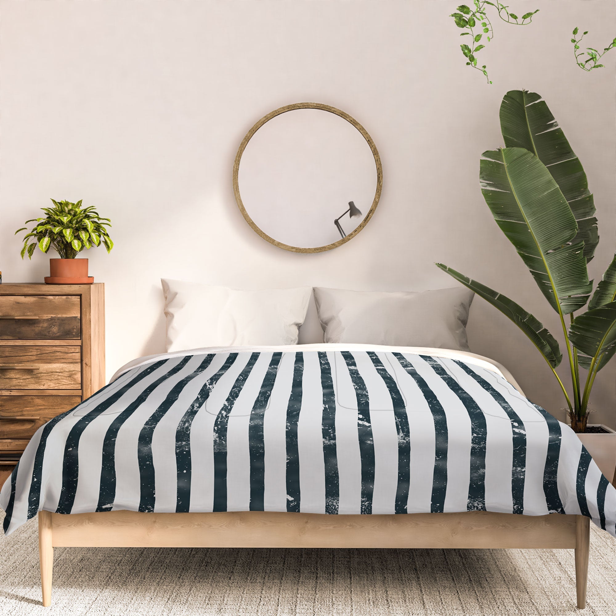DENY Designs Distressed Chunky Stripe Comforter