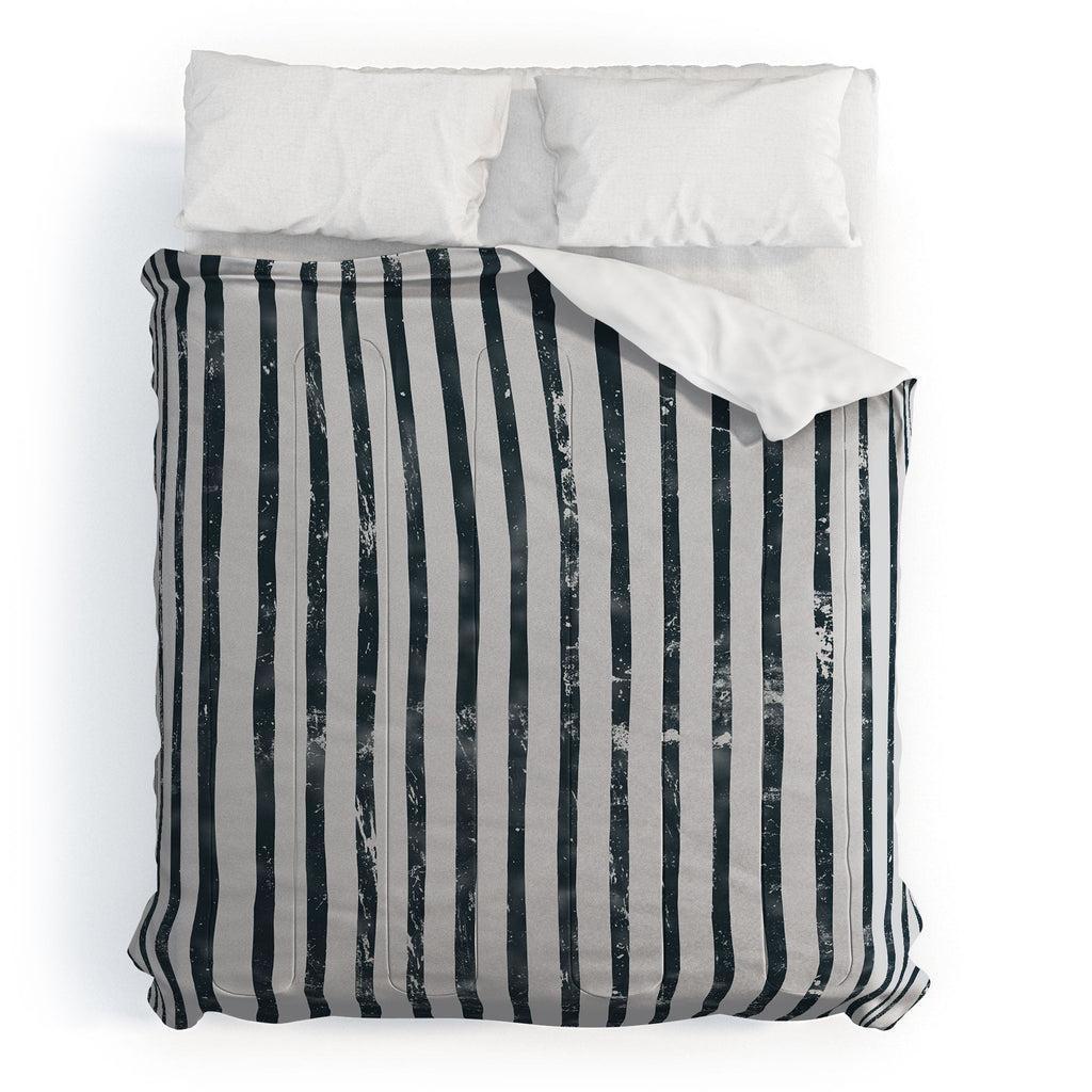 DENY Designs Distressed Chunky Stripe Comforter