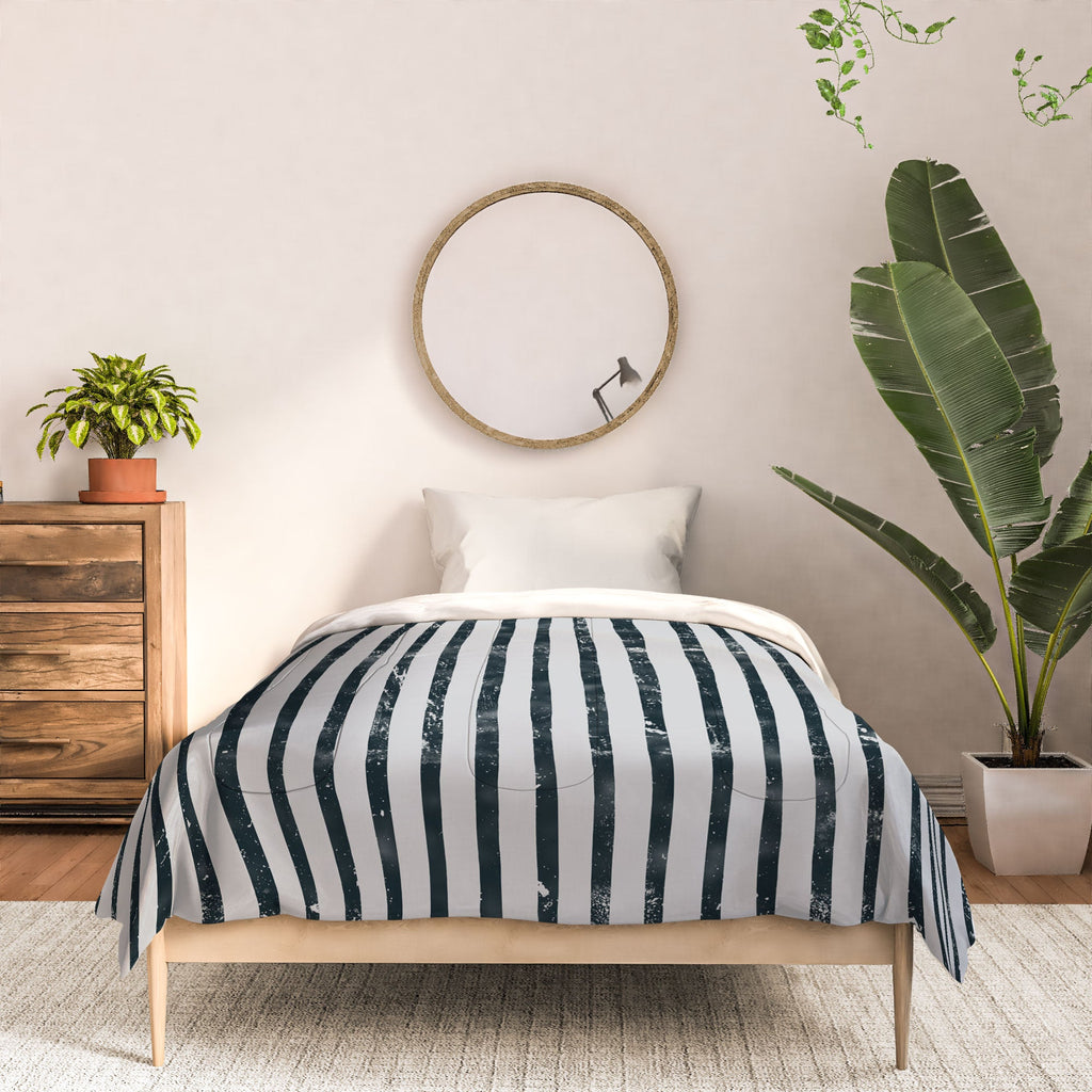 DENY Designs Distressed Chunky Stripe Comforter