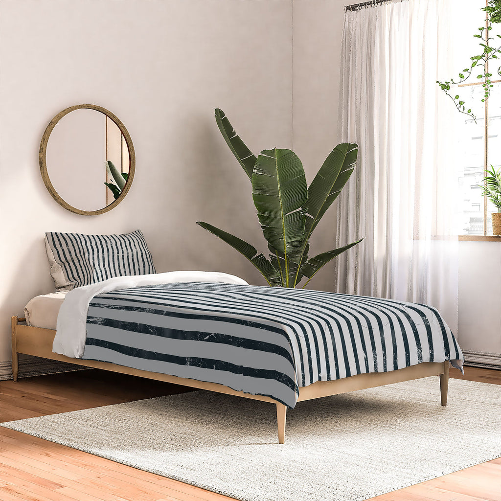 DENY Designs Distressed Chunky Stripe Comforter