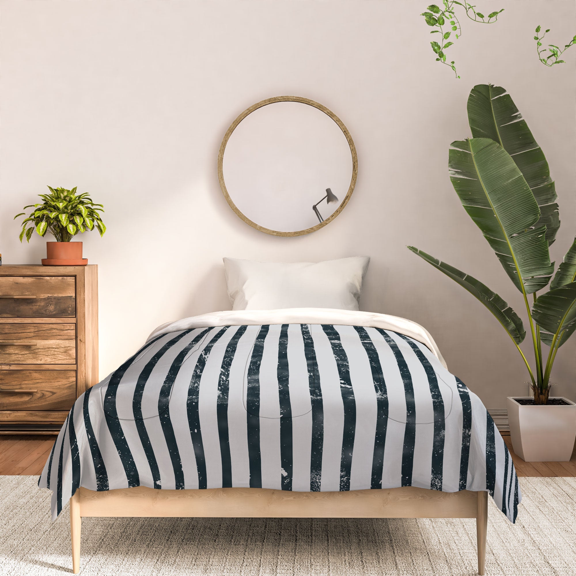 DENY Designs Distressed Chunky Stripe Comforter