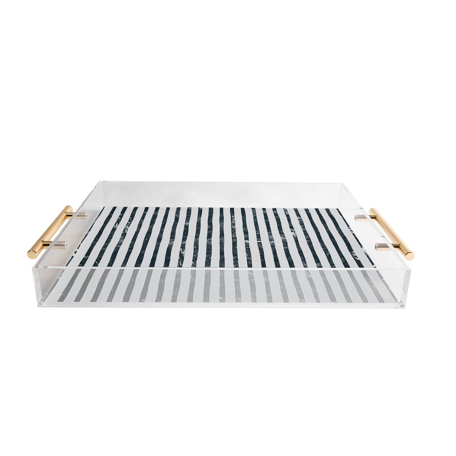 DENY Designs Distressed Chunky Stripe Acrylic Tray