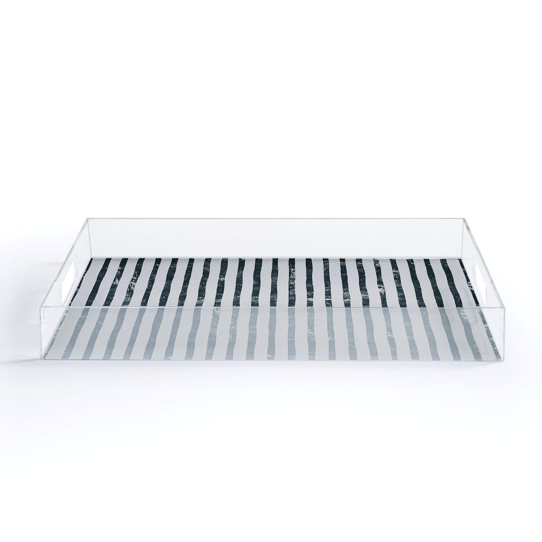 DENY Designs Distressed Chunky Stripe Acrylic Tray