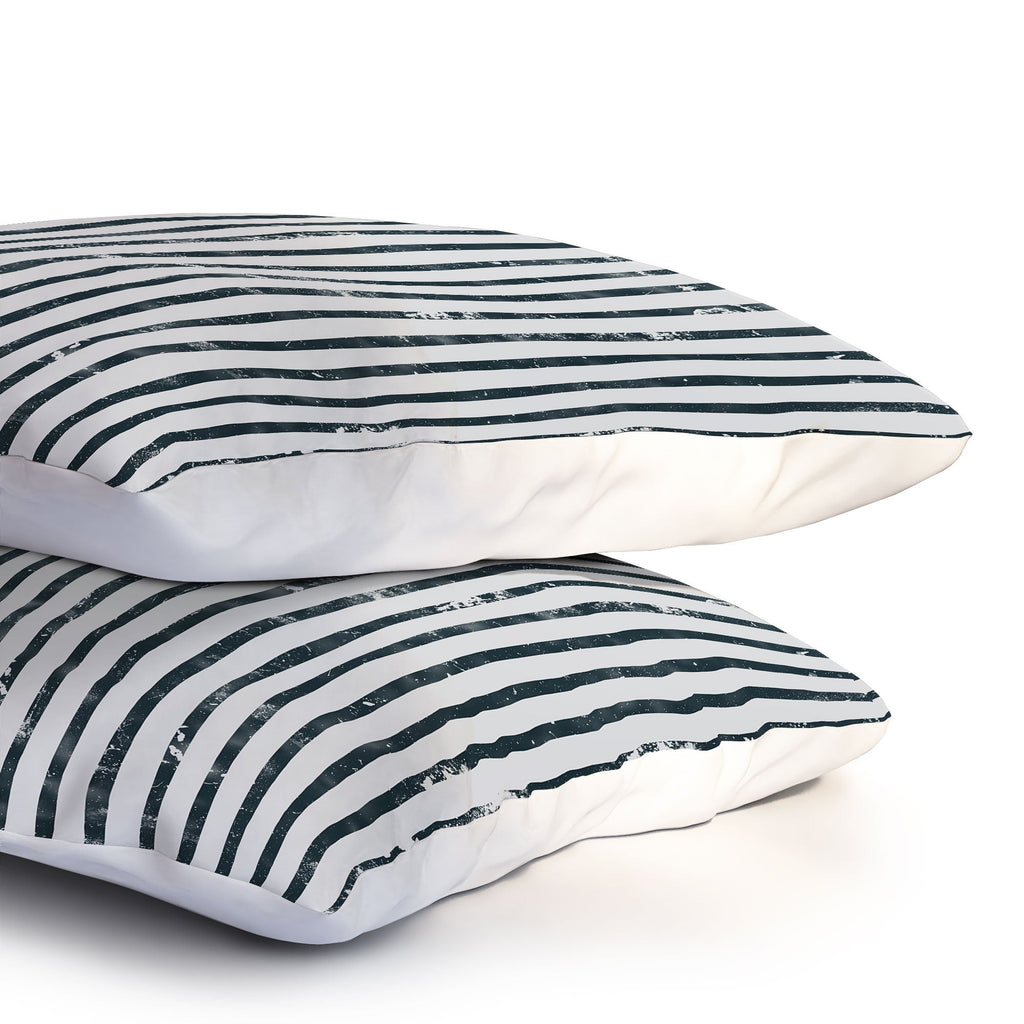 DENY Designs Distressed Chunky Stripe Pillow Shams