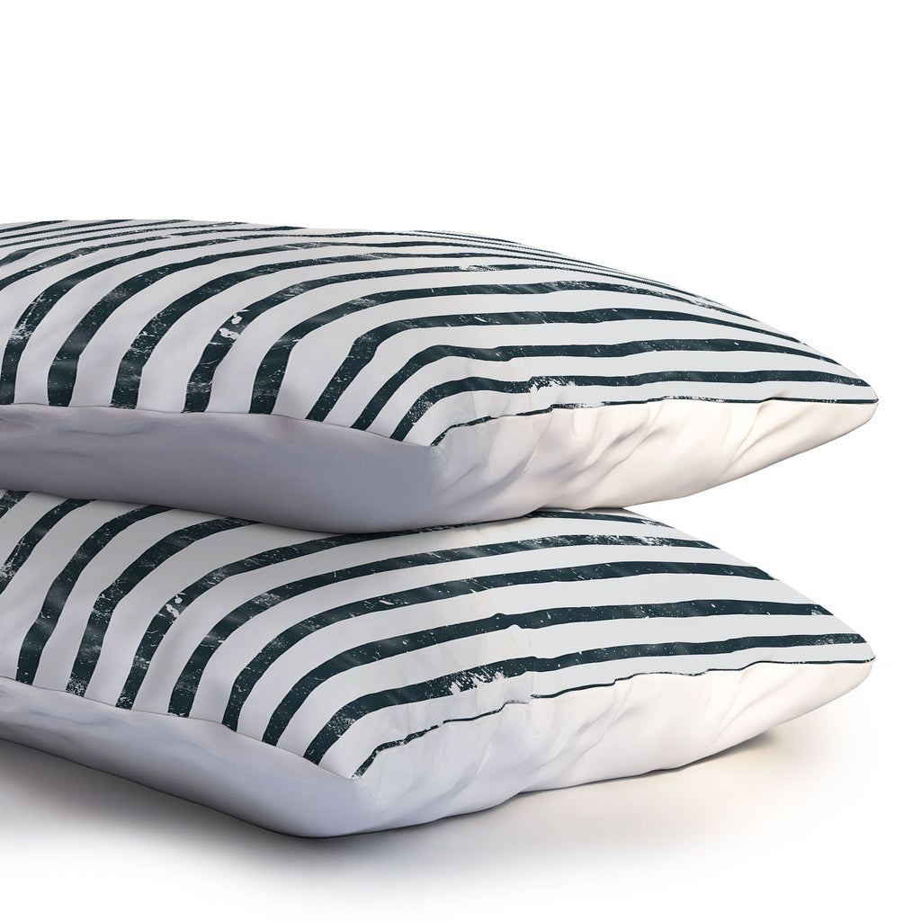 DENY Designs Distressed Chunky Stripe Pillow Shams