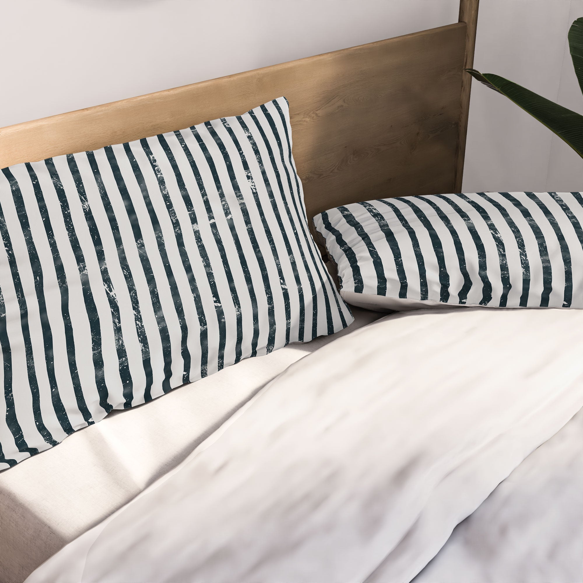 DENY Designs Distressed Chunky Stripe Pillow Shams