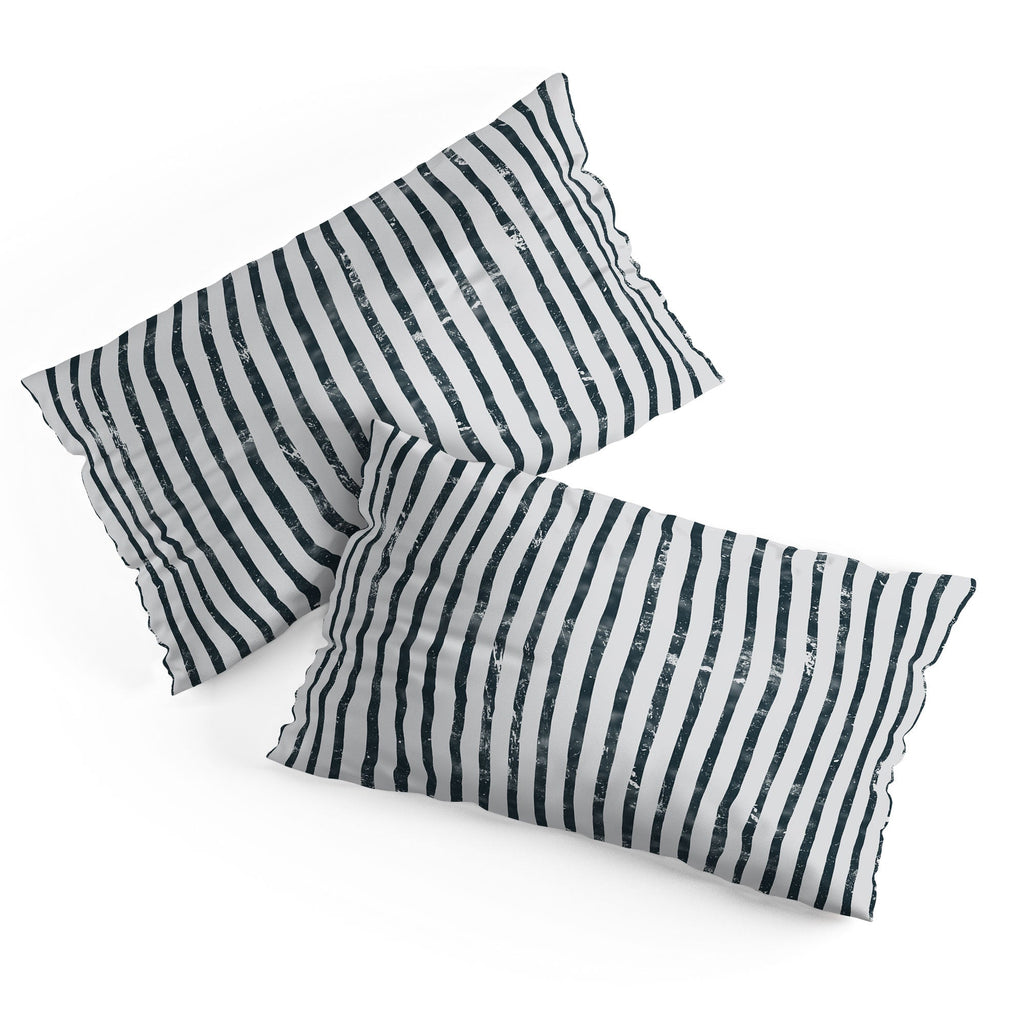 DENY Designs Distressed Chunky Stripe Pillow Shams