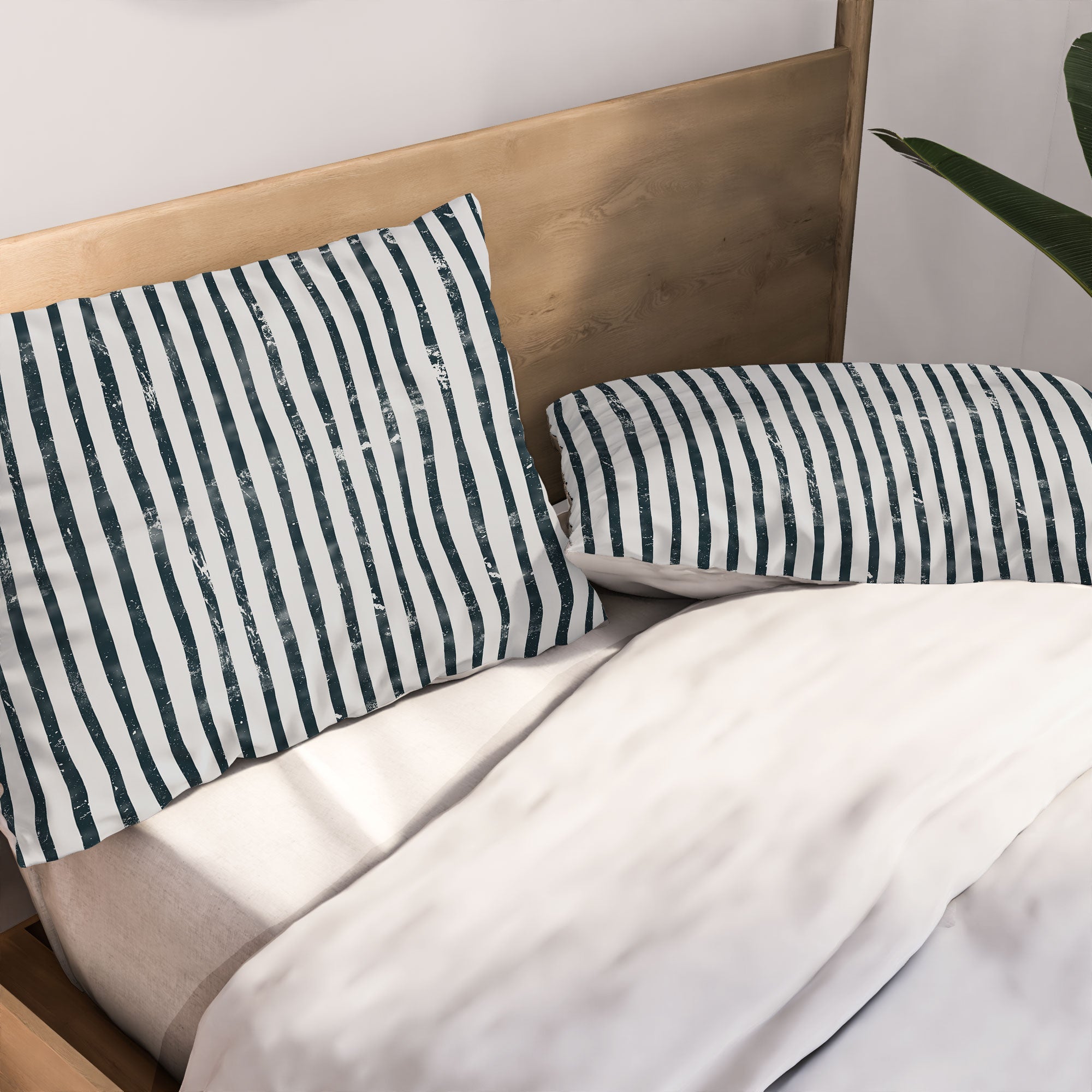 DENY Designs Distressed Chunky Stripe Pillow Shams