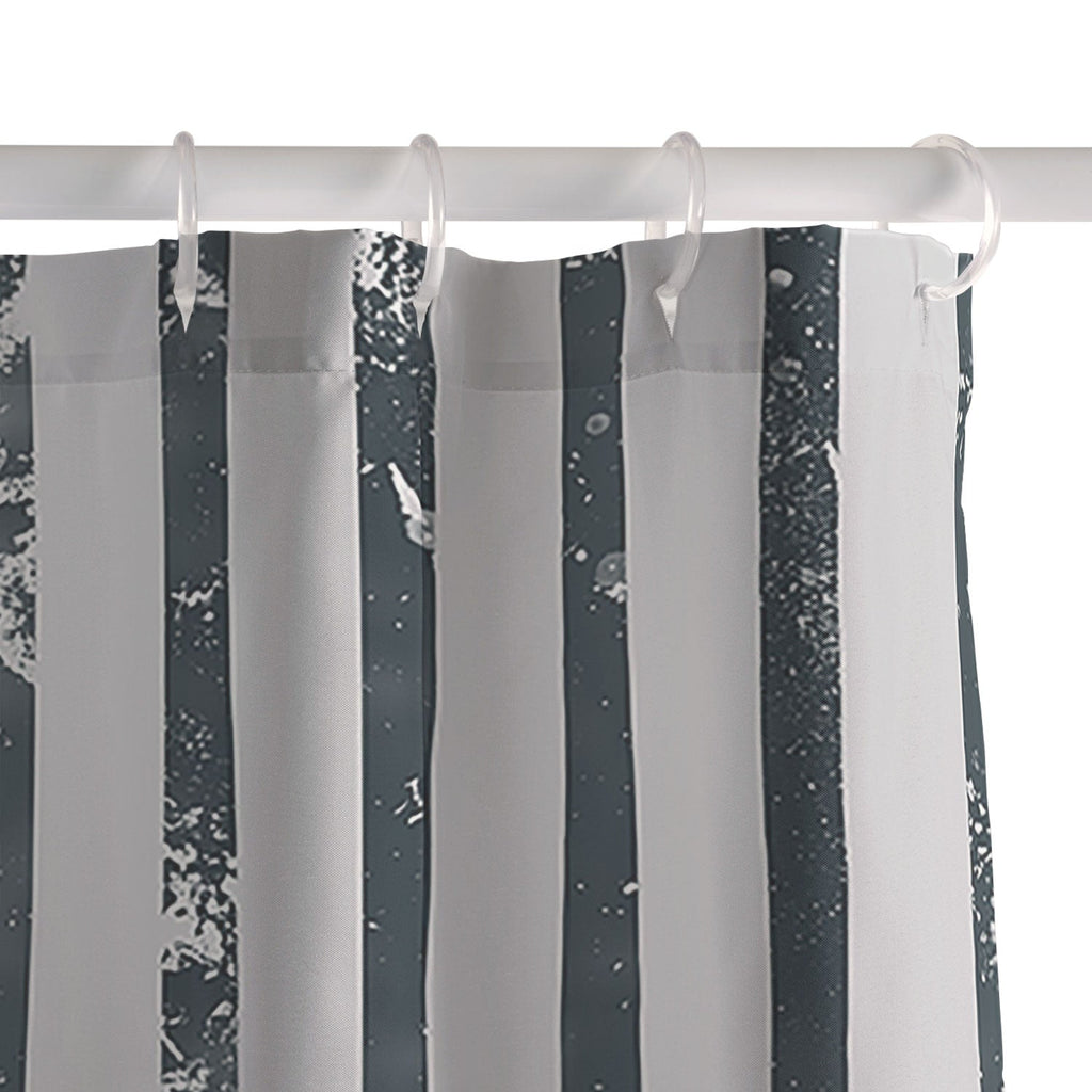 DENY Designs Distressed Chunky Stripe Shower Curtain