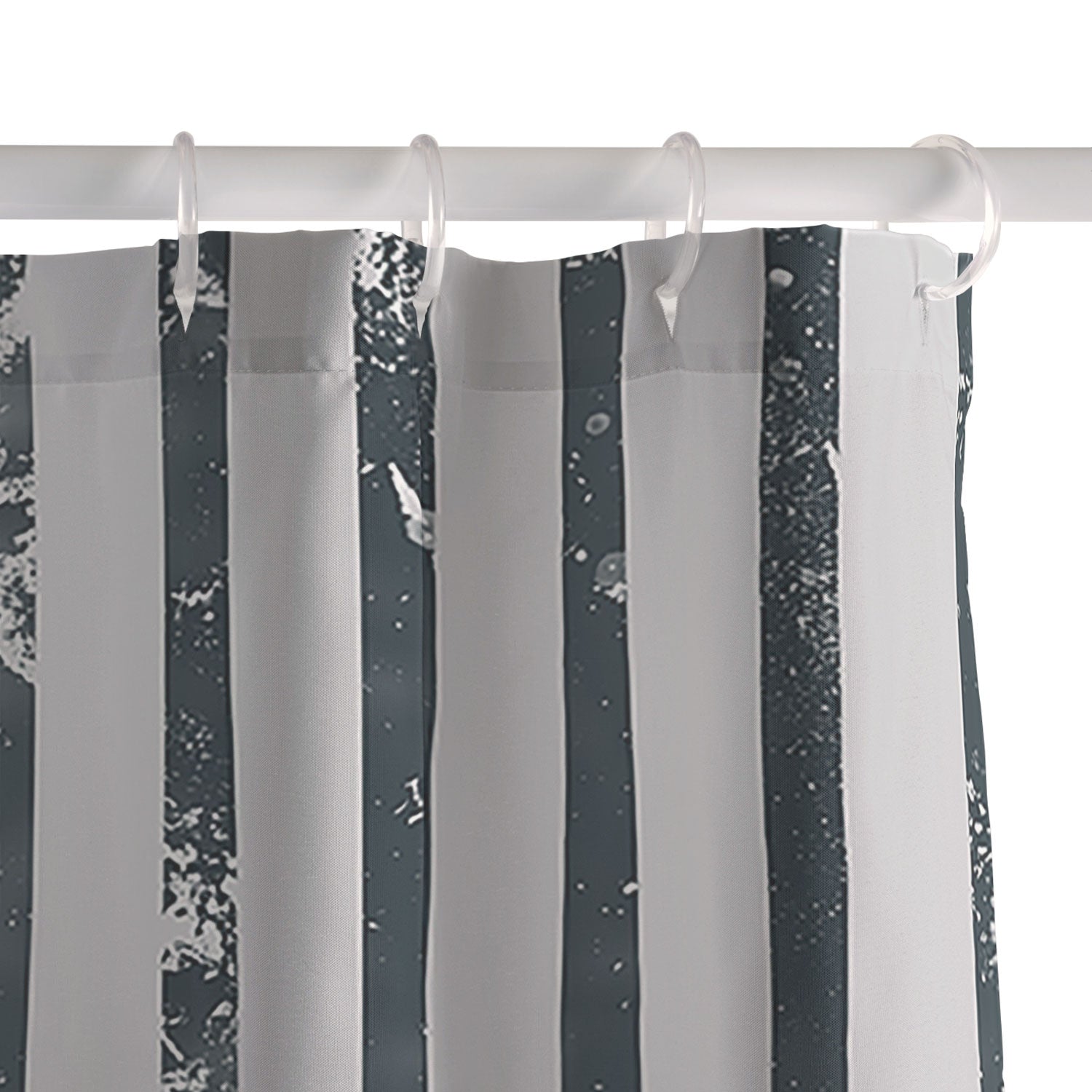 DENY Designs Distressed Chunky Stripe Shower Curtain