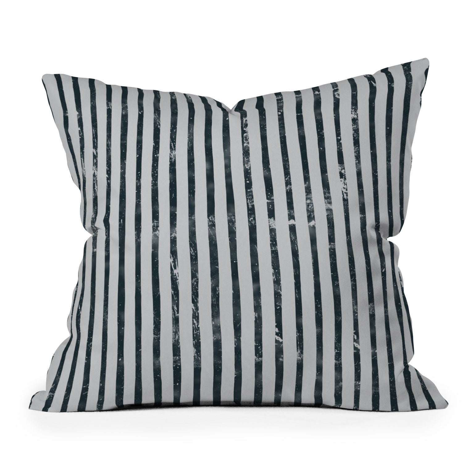 DENY Designs Distressed Chunky Stripe Outdoor Throw Pillow