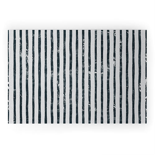 DENY Designs Distressed Chunky Stripe Welcome Mat