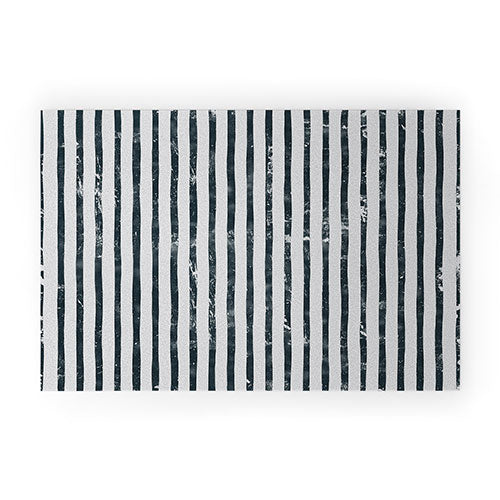 DENY Designs Distressed Chunky Stripe Welcome Mat