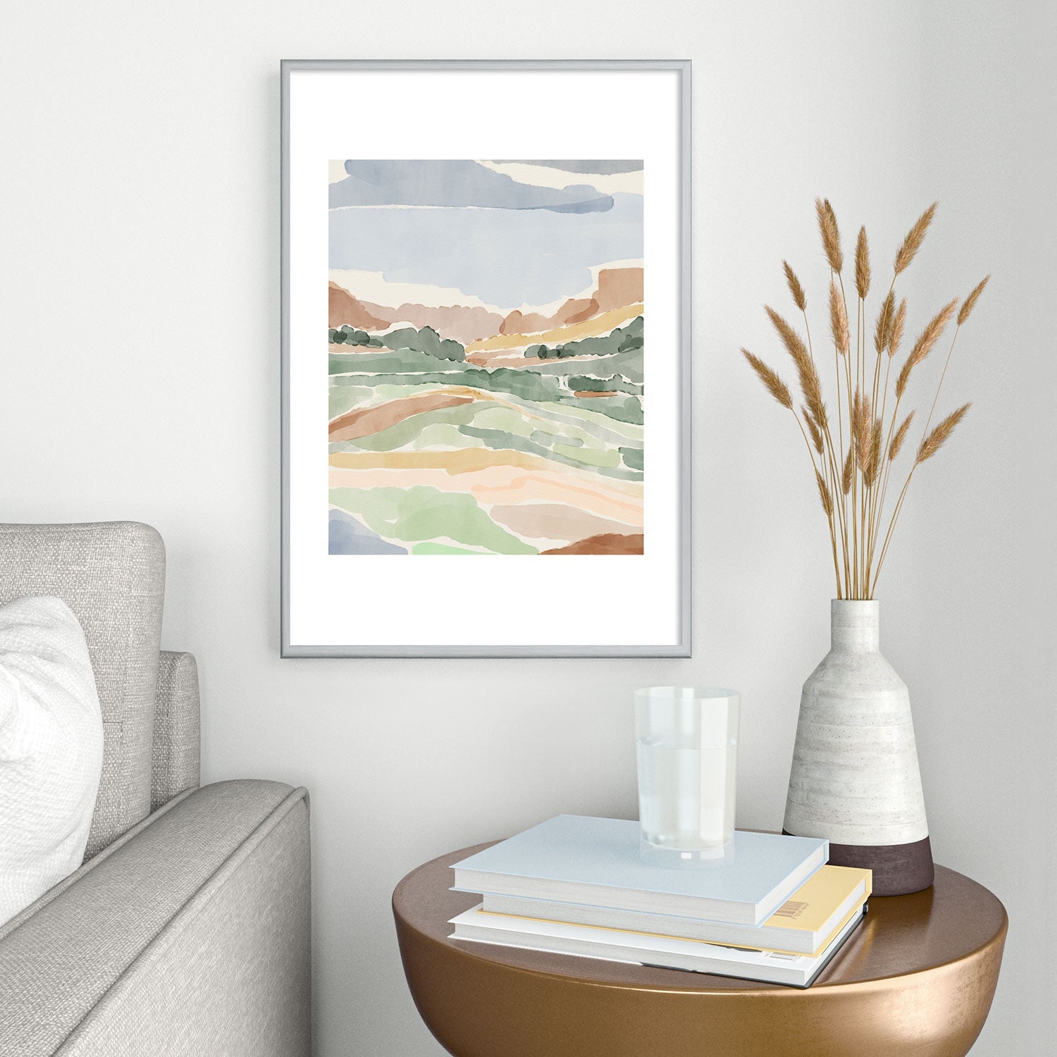 DENY Designs Dreamscape I Metal Framed Art Print