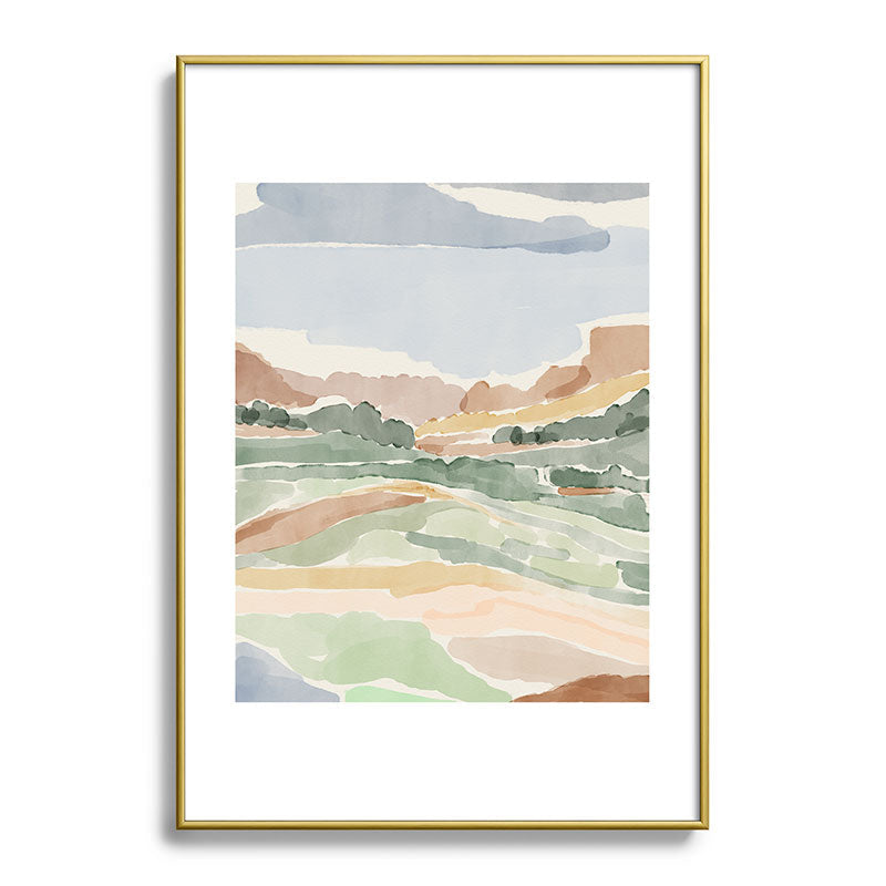 DENY Designs Dreamscape I Metal Framed Art Print